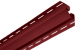 Планка "внутренний угол", 3м, цвет Красный